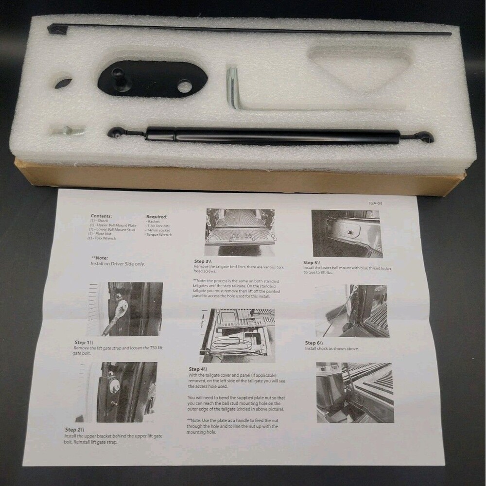 Barricade Tailgate Assist 2004-2014 Ford F150 Part #T528420 Includes Raptors